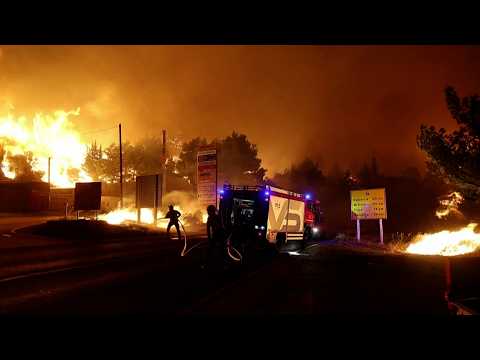One killed, dozens injured after wildfire hits Croatian coast