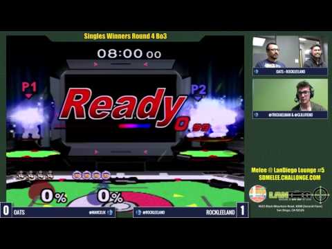 Melee @ LD Lounge #5 Singles WSF: Oats vs. RockLeeland - SSBM
