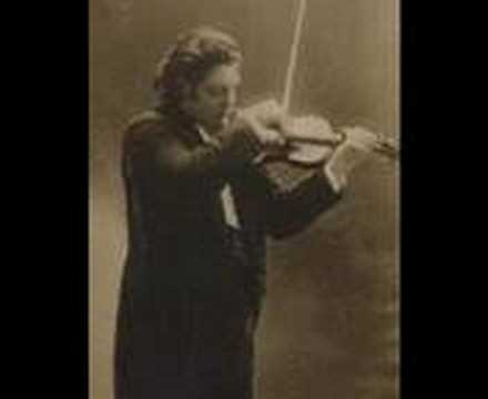 Eugene Ysaye Plays Mendelssohn Concerto (mov. 3)