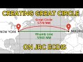 Creating Great Circle For The Passage Plan On JRC ECDIS