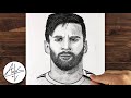 How to Draw MESSI | Drawing Tutorial (step by step)