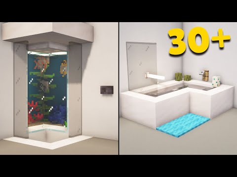 30+ Minecraft Bathroom Build Hacks & Designs!