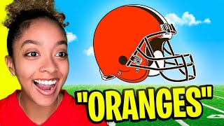 My GIRLFRIEND Tries To Guess These NFL Logos!!!