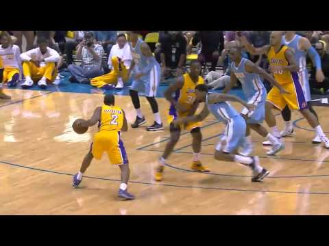 Julius Randle Dunks Over Jusuf Nurkic   Nuggets vs Lakers   Oct 6, 2014   NBA 2014 2014 Preseason 20