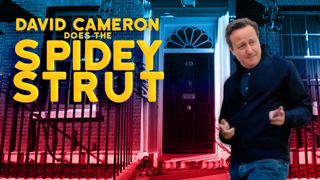 David Cameron does the « Spidey Strut »