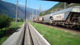 preview picture of video 'Swiss Railways, metre gauge, Brig to Visp'