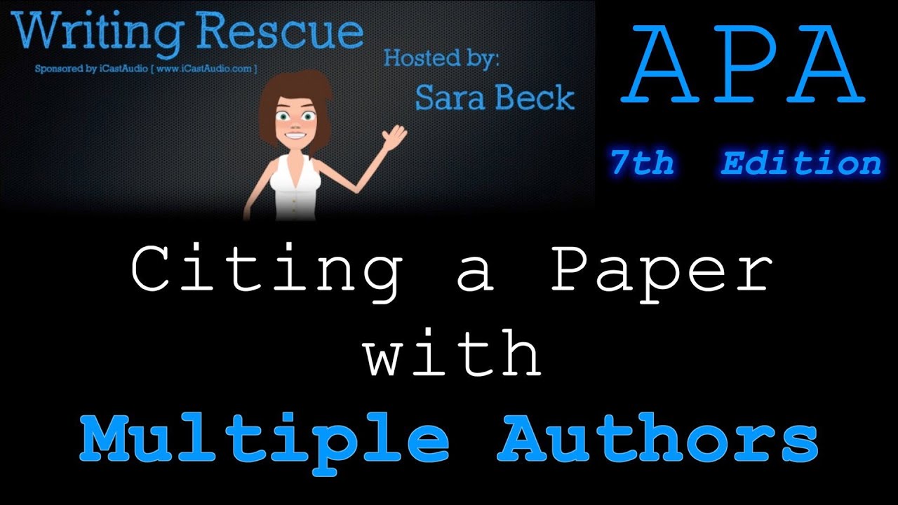 How do you cite a journal article with multiple authors APA?