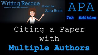 Citing Sources with More than One Author in APA Style, 7th edition: Episode 2