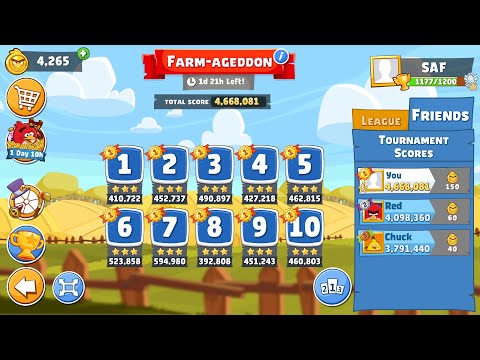 Angry Birds Friends. Farm-ageddon (06.08.2022). All levels 3 stars. Passage from Sergey Fetisov