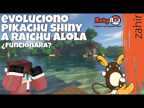 Evoluciono PIKACHU SHINY a RAICHU ALOLA | Mundo Pixelmon RubyNet