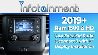 2019+ DT Ram 1500 Truck - Factory SiriusXM Satellite Radio Antenna & Radio Installation