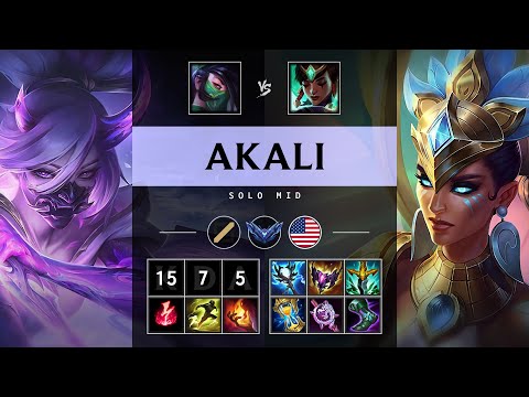 Akali Mid vs Karma - NA Diamond Patch 25.15