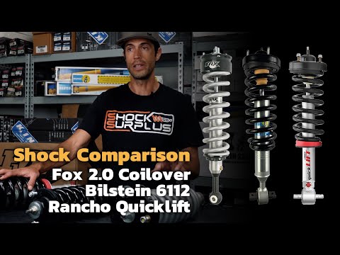 Fox 2.0 vs Bilstein 6112 vs Rancho Quicklift - Much Different Coilovers