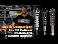 Fox 2 0 Vs Bilstein 6112 Vs Rancho Quicklift Much Different Coilovers