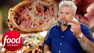 This Prosciutto-Stuffed Bread Is The Official Football Of Flavortown | Diners, Drive-Ins & Dives