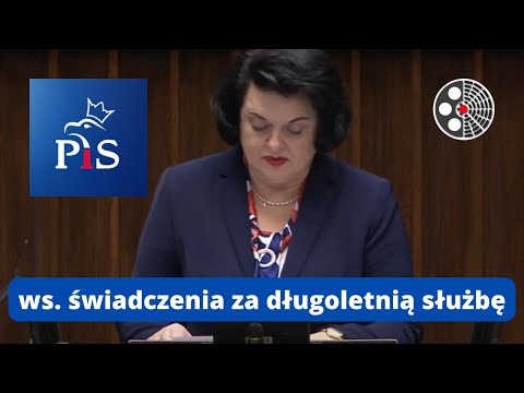 Barbara Dziuk: poparcie dla świadczenia za długoletnią służbę