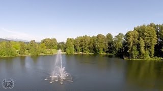 preview picture of video 'Jackbird Drone over Coquitlam Town Centre Park'