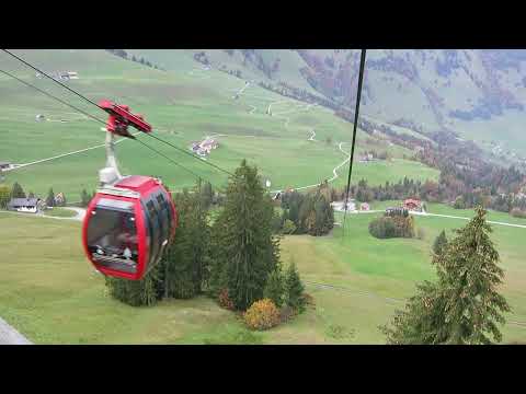 Wirzweli - Gummenalp Luftseilbahn Talfahrt Seilbahn cable car