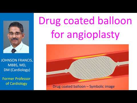 Drug coated balloon for angioplasty
