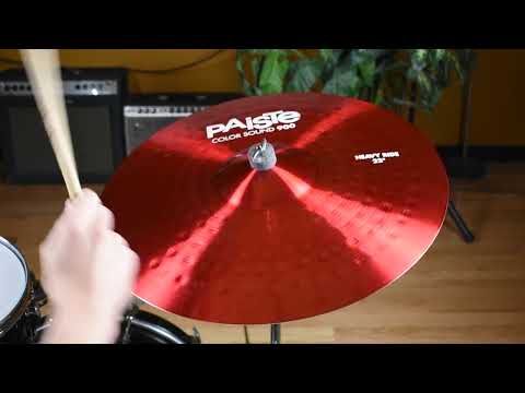 22" Paiste Red Color Sound 900 Heavy Ride Cymbal 3458g image 6