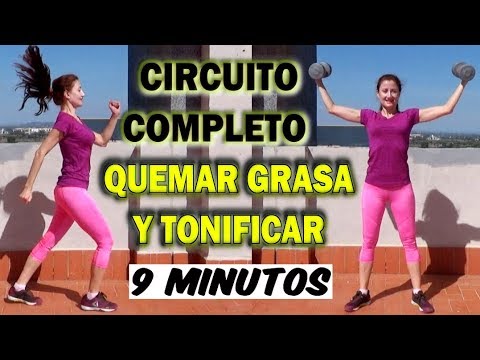 CARDIO PARA QUEMAR GRASA RAPIDO Y TONIFICAR TODO EL CUERPO / RUTINA RAPIDA 9 MINUTOS