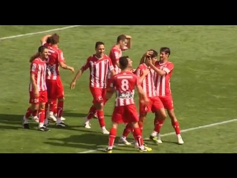 Gol de Tébar (1-0) en el Girona FC - UD Las Palmas Jornada 5