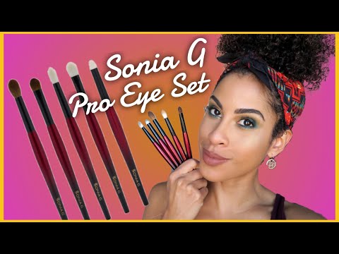 SONIA G PRO EYE SET | REVIEW + DEMO | kinkysweat