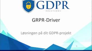 GDPR-solutions -præsentation