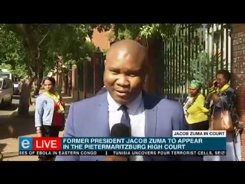 Former president Jacob Zuma is back in the High Court today