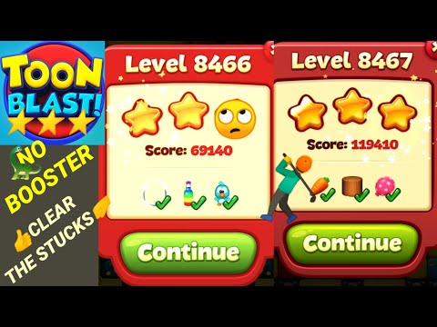 Toon Blast Level 8466 8467 ✨🦖