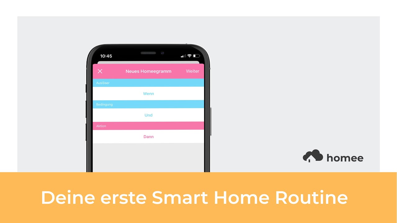 Erstelle dein erstes Homeegramm