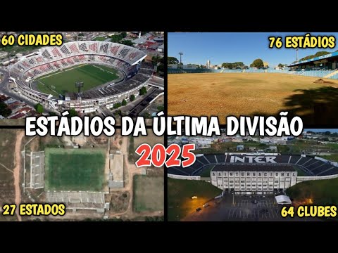 TODOS ESTÁDIOS, CIDADES e CLUBES da SÉRIE D 2025