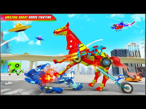 Flying Muscle Car Robot Transform Horse Robot Game Centaurus Games Gameplay