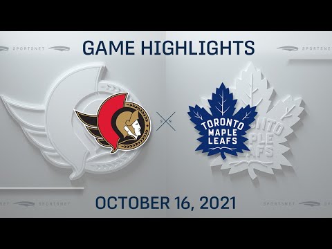 NHL Highlights | Senators vs. Maple Leafs - Oct. 16, 2021
