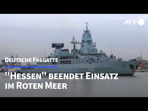 Deutsche Fregatte "Hessen" beendet Einsatz im Roten Meer | AFP