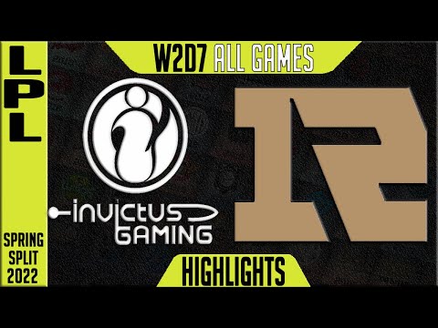 IG vs RNG Highlights ALL GAMES | LPL Spring 2022 W2D7 | Invictus Gaming vs Royal Never Give Up