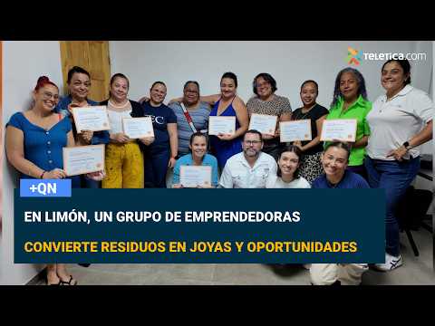En Limón, un grupo de emprendedoras convierte residuos en joyas y oportunidades
