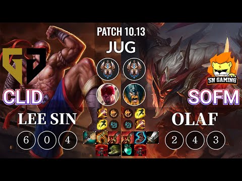 GEN Clid Lee Sin vs SN SofM Olaf Jungle - KR Patch 10.13