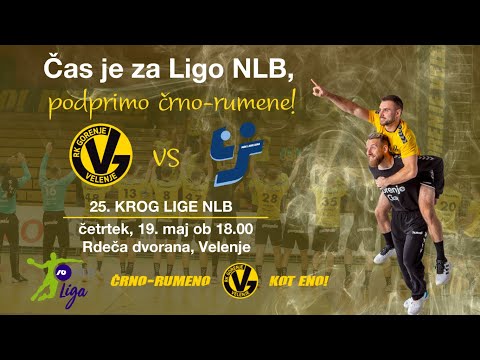 25. KROG - 2021/22: 1.A DRL - MOŠKI: RK GORENJE VELENJE : MRK LJUBLJANA [PRENOS]