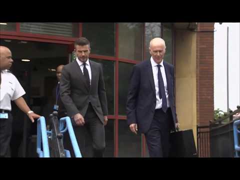 David Beckham banned from driving for 6 months (UK) - ITV News - 9th May 2019