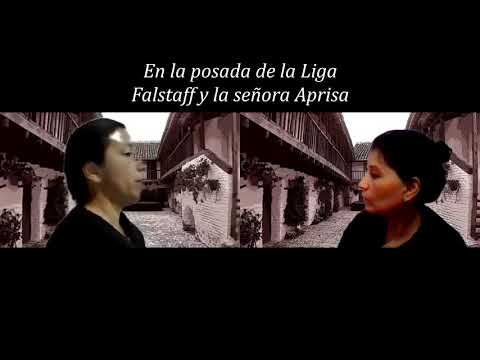 Las alegres comadres de Windsor Acto final. Falstaff