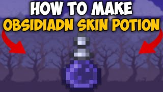 How To Make Obsidian Skin Potion in Terraria 1.4.5 | Terraria How To Make Obsidian Skin Potion
