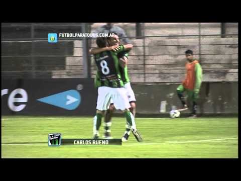 Gol de Carlos Bueno. San Martín 2 Instituto 0.Fecha 3.Primera B Nacional 2014.Fútbol Para Todos