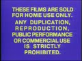 1979 Columbia Pictures Home Entertainment These Films Are Sold FBI Warning Screens HQ