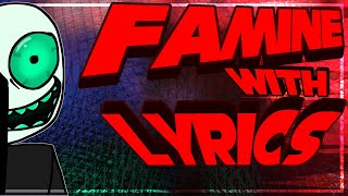 Cover art for famine with lyrics the 2nd