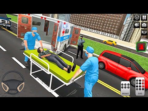 Police Ambulance Rescue Driving - 911 Emergency City Ambulance Simulator  - Android Gameplay
