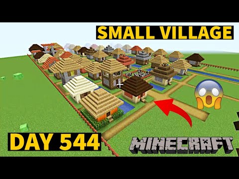 I build Small Village in Minecraft Creative mode 2023 Day 544