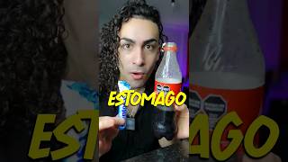 MENTOS y COCACOLA en mi ESTOMAGO!! 🤮 #experimento #shorts
