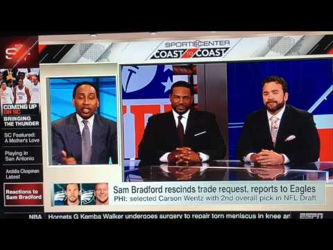 Stephen A Smith gets embarrassed by Jeff Saturday