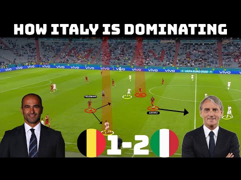 Tactical Analysis : Italy 2 - 1 Belgium | How Mancini Has Italy Playing So Well |
